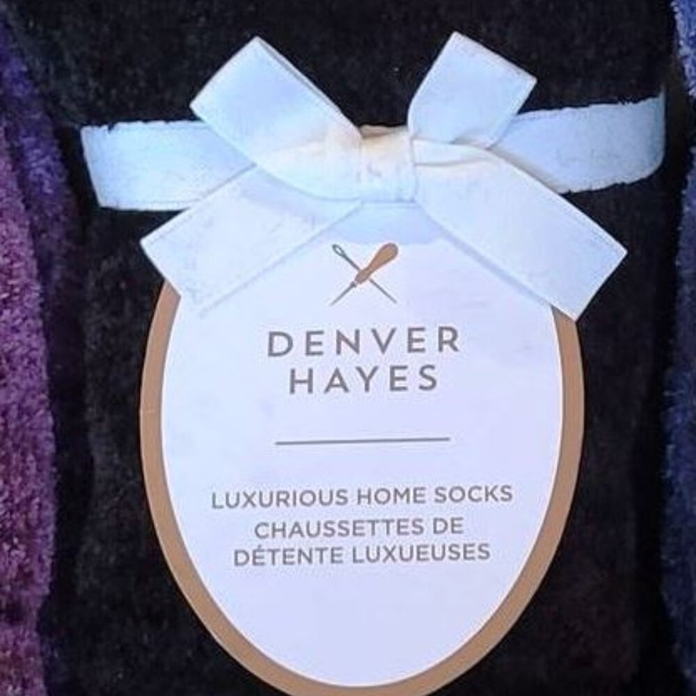 NEW Denver Hayes Luxurious Home Lounge Socks Super Soft - Size fits 6-10